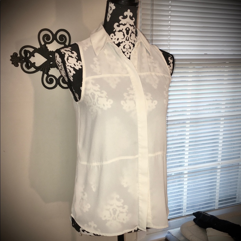 🛍🎁Sheer Mossimo Blouse Sz XS/TP